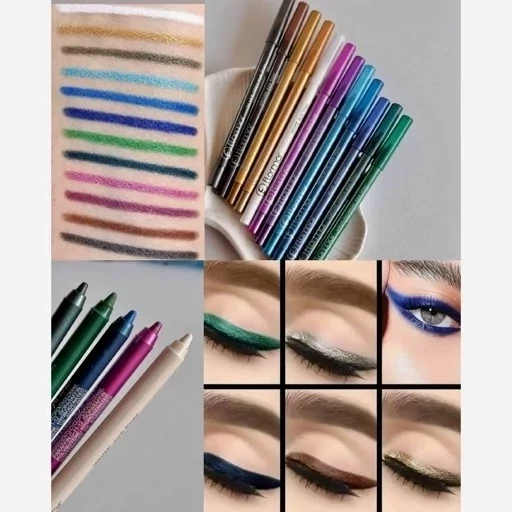 ست مداد چشم رنگی پررنگ مناسب سایه چشم