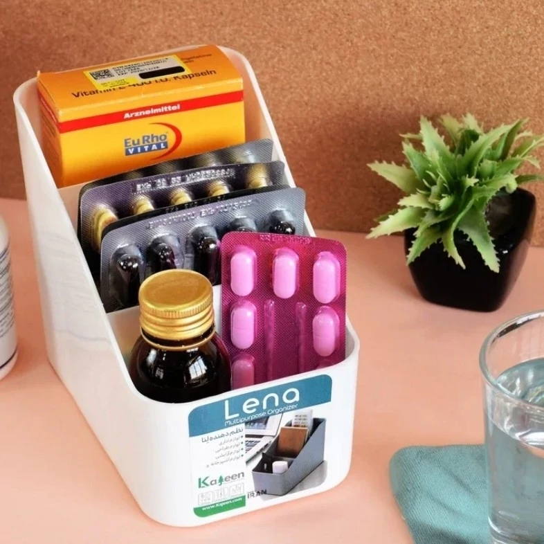 نظم دهنده آرایشی و دارو کاجین مدل لنا سه خانه