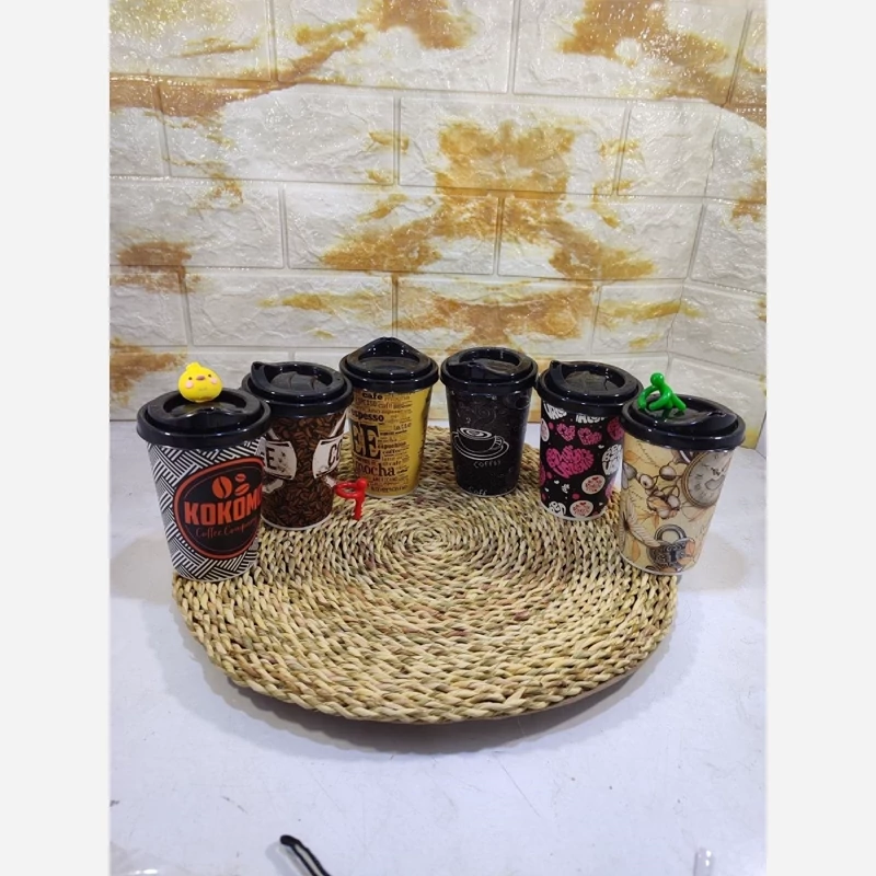 لیوان کافی 650 درب دار