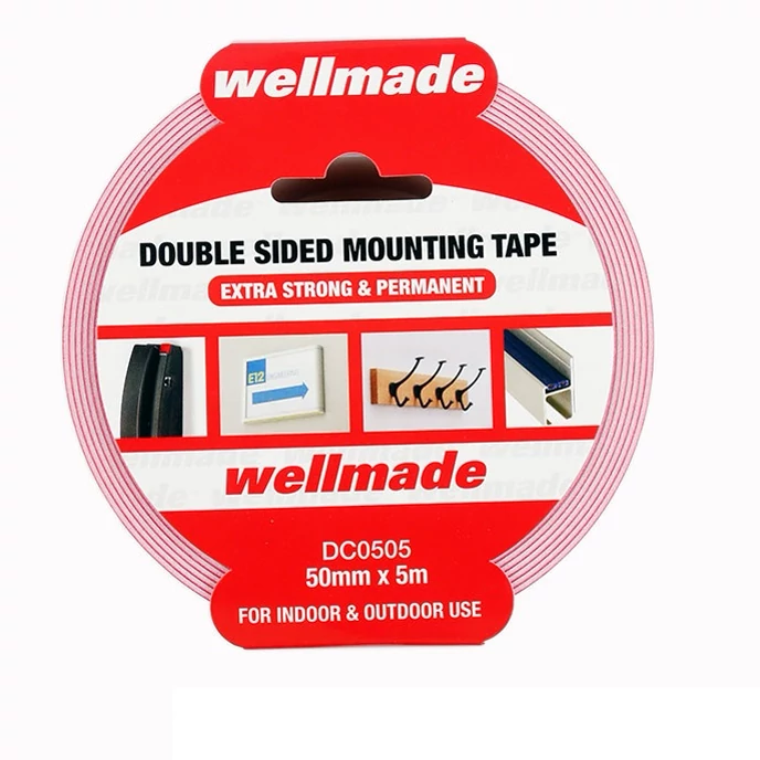 چسپ دو طرفه 5 متری مدل wellmade ضمانت اصالت و ظمانت قیمت کالا