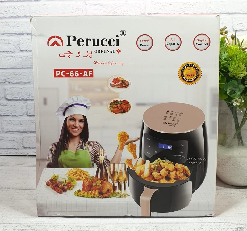 سرخ کن 6 لیتر PERUCCI PC66AF ضمانت اصالت و ظمانت قیمت کالا