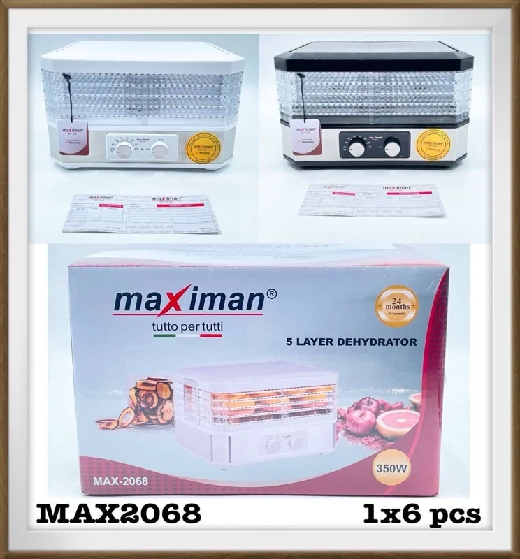 میوه خشک کن ماکسیمان مدل MAX -2068 ضمانت اصالت و ظمانت قیمت کالا