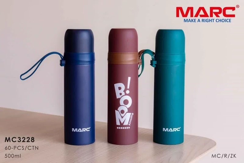 بطری / فلاسک استیل 500میل MARC کد 3228 ضمانت اصالت و ظمانت قیمت کالا