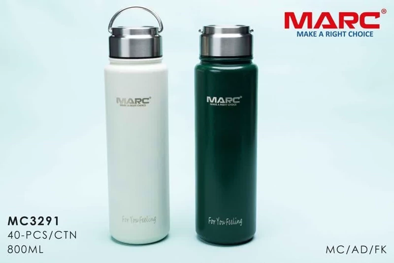 بطری / فلاسک استیل 800میل MARC کد 3291 ضمانت اصالت و ظمانت قیمت کالا