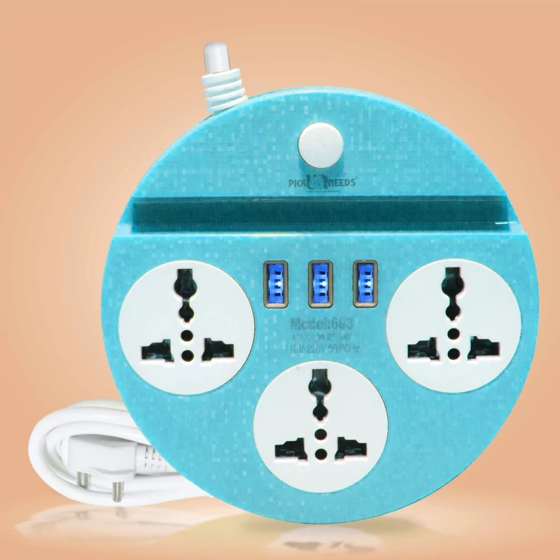 چندراهی برق و شارژر / سیار Socket Extension Model 683 ضمانت اصالت و ظمانت قیمت کالا
