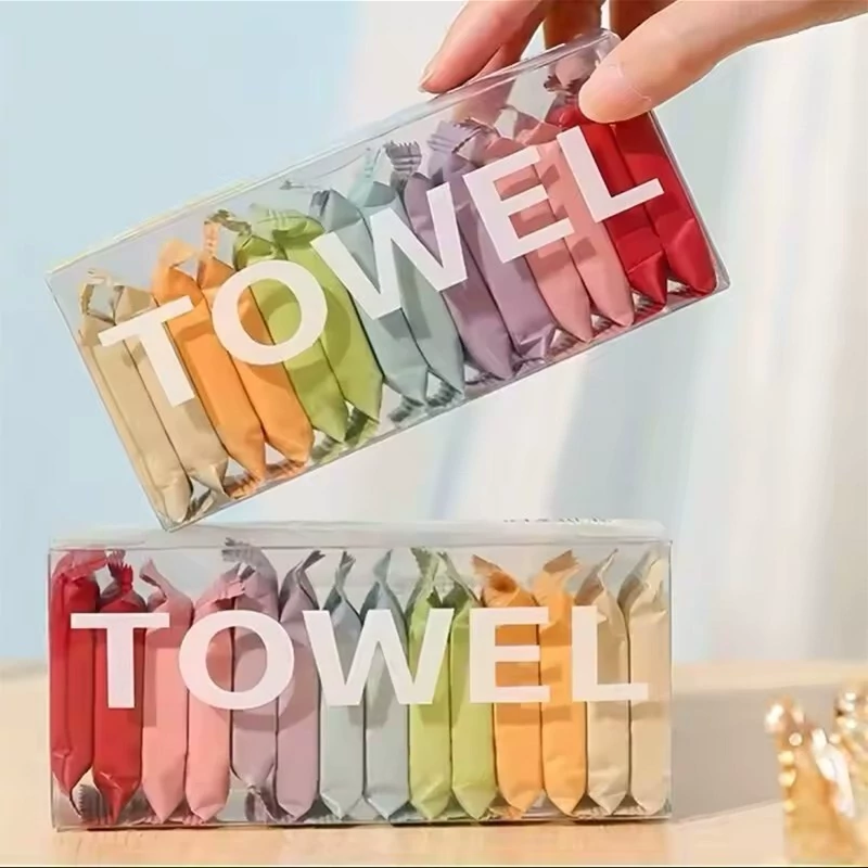 دستمال جادویی فشرده سفری مدل Towel بسته 14 عددی ضمانت اصالت و ظمانت قیمت کالا