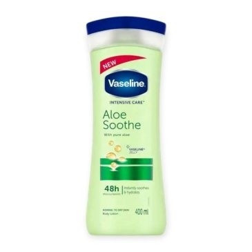 لوسیون بدن آلوورا وازلین Vaseline مدل Aloe Soothe حجم 400 میلی لیتر