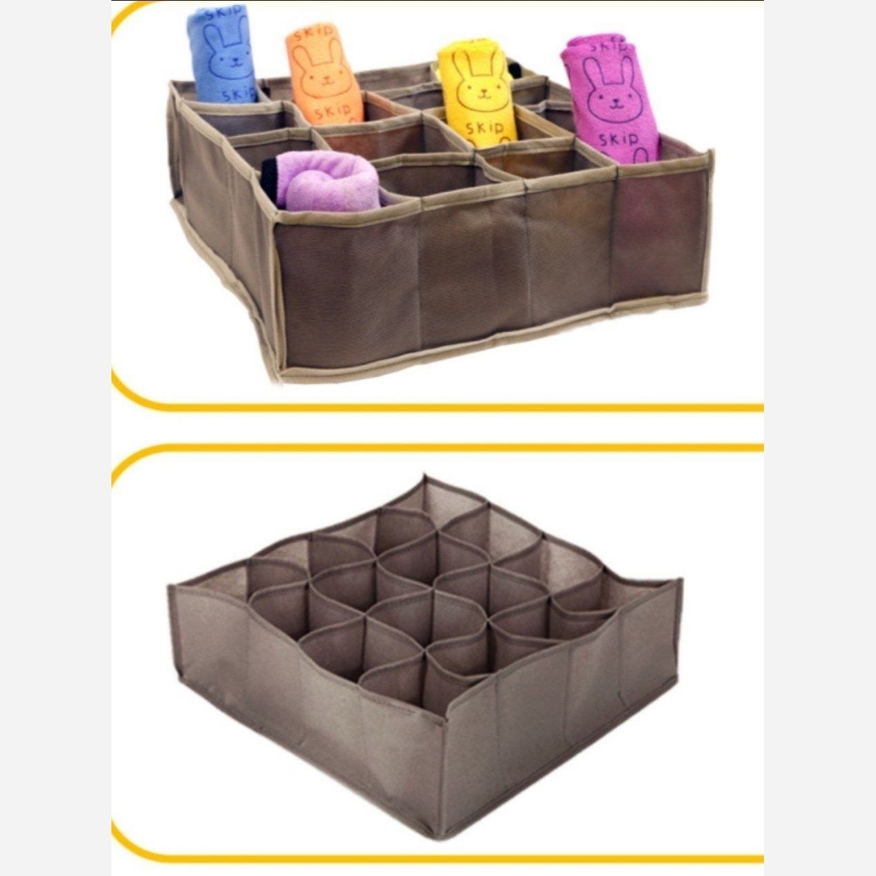 نظم دهنده زنبوری جانورانی جا جورابی پارچه ای 12 خانه و 16 خانه