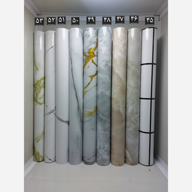 برچسب هایگلاس خارجی پشت نقره ای وارداتی برچسب کابینت هایگلاس پلاسکو