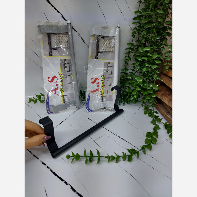 آویز حوله کابینتی آویز حوله مدل آویز به درب کابینت برای حوله و دستکش دز پلاسکو