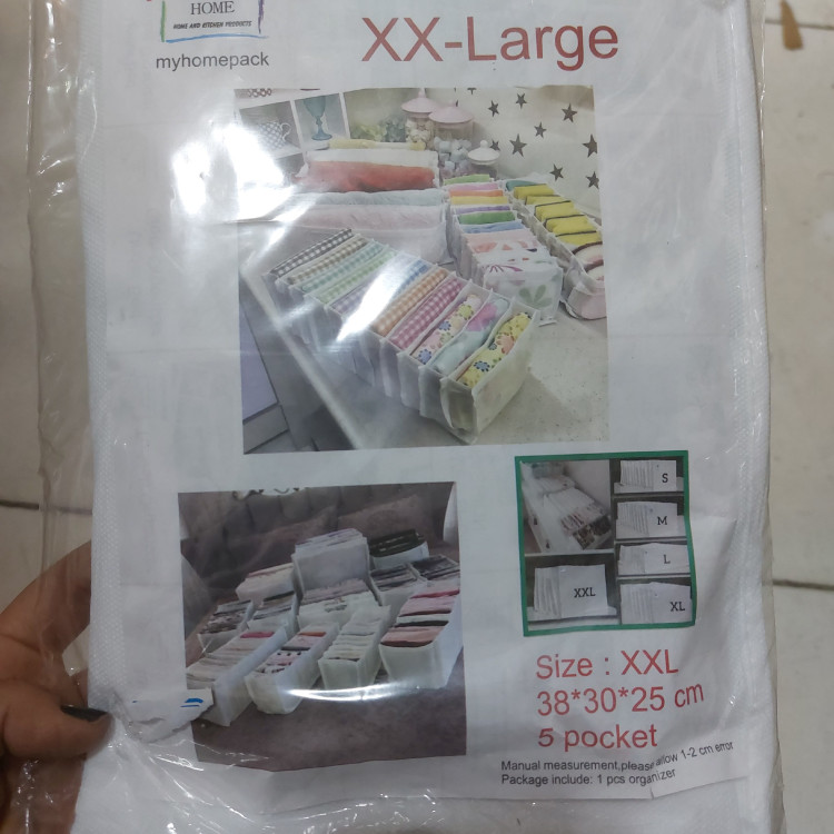 نظم دهنده و ارگانیزر پارچه ای دو ایکس سایز بزرگ XXlarge پنج خانه دوایکس لارج پلاسکو