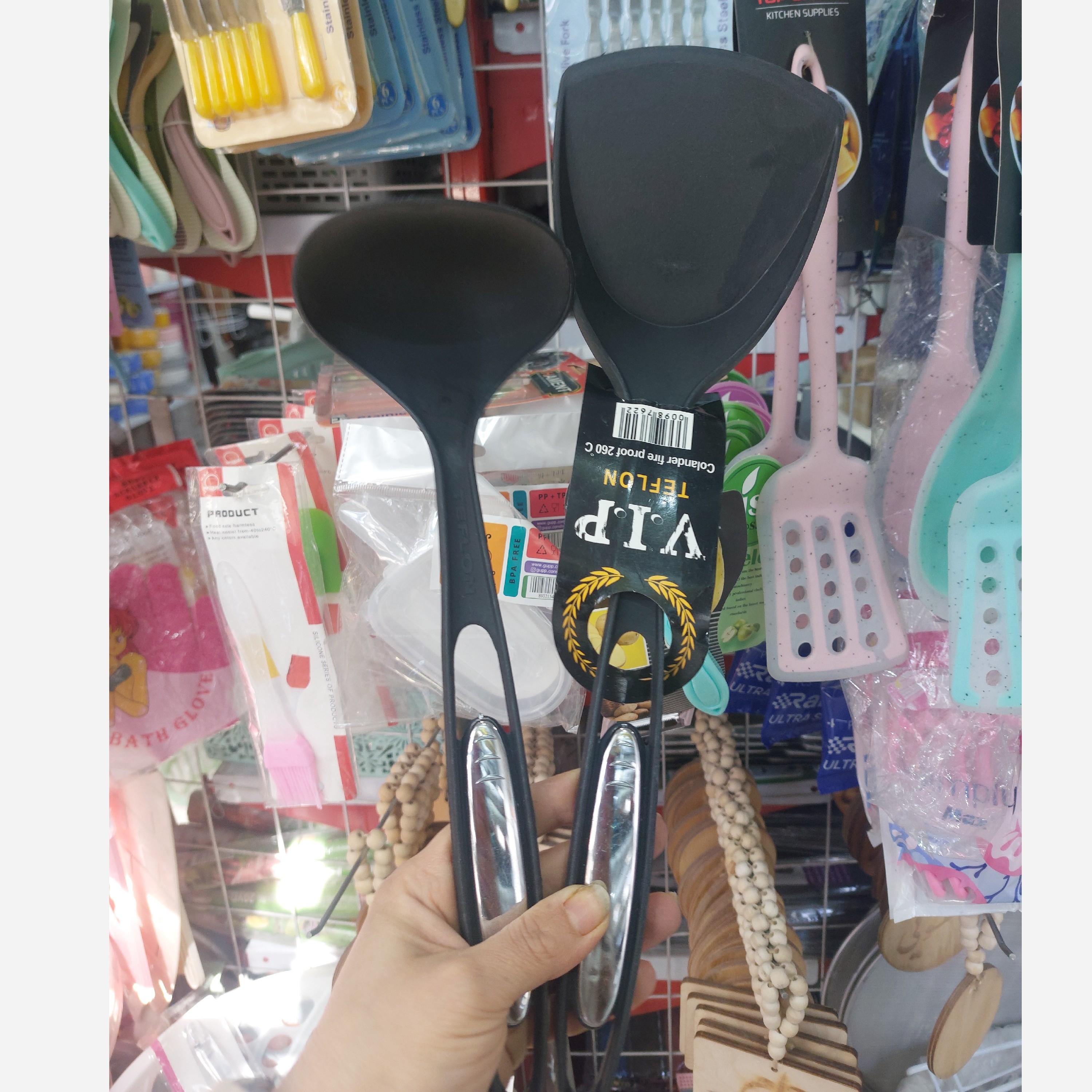 ست کفگیر و ملاقه آشپزی جنس  نسوز