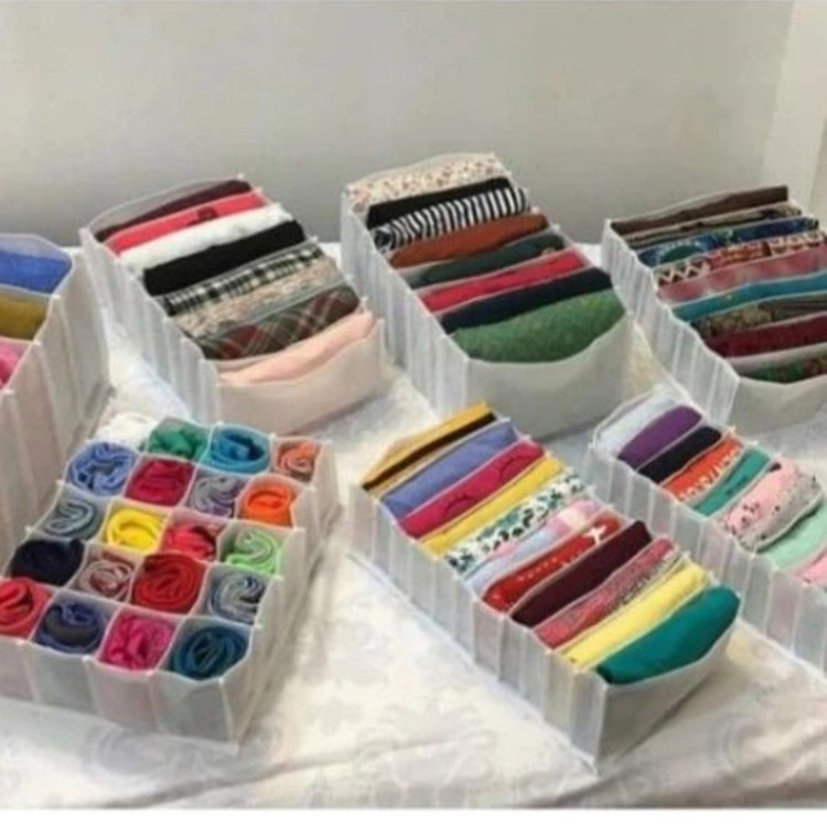 نظم دهنده پارچه ای سایز Xlarge منقسم کمد و لباس ارگانیزر سایز ایکس لارج